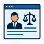 Icono de diseño de páginas web para abogados