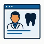 Icono de diseño de páginas web para dentistas