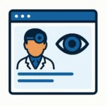 Icono de diseño de páginas web para oculistas