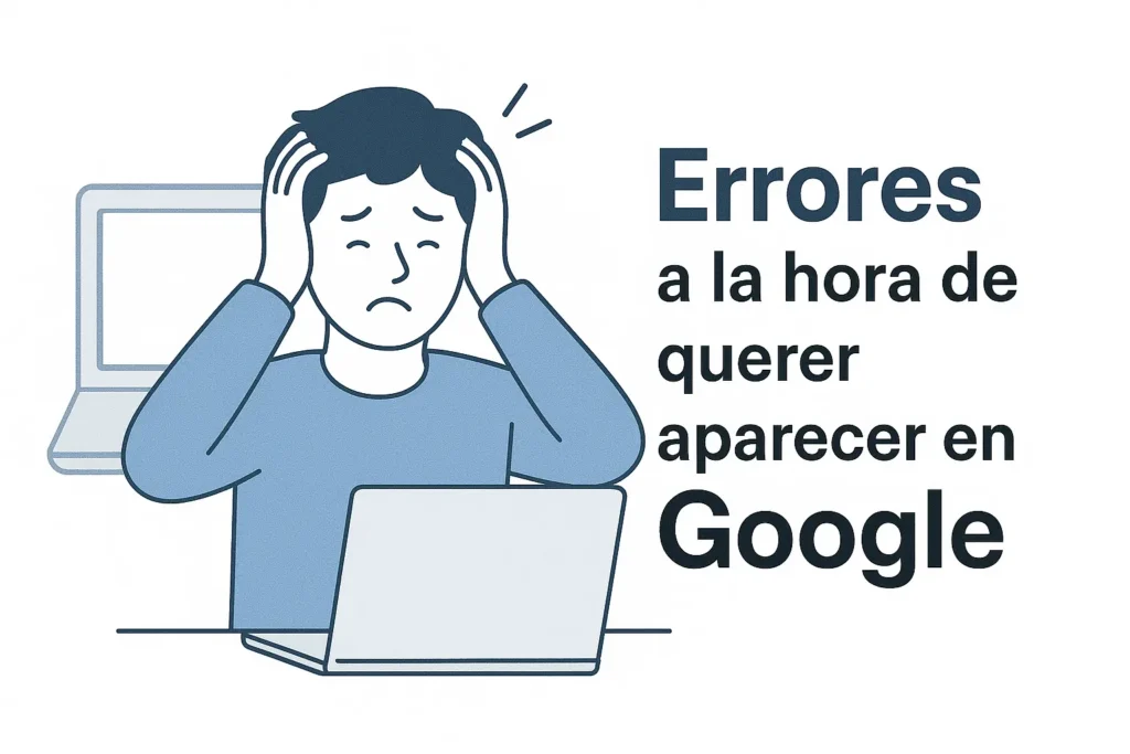 errores de principiantes errores comunes al querer aparecer en google