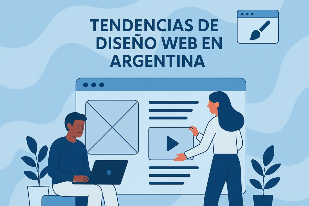 Diseñadores viendo las tendencias de diseño web